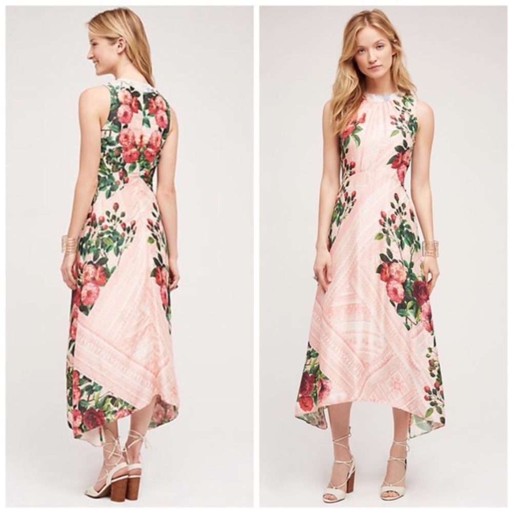 Anthropologie Butterfly Garden Dress by Pankaj & Nidhi 16 NWT